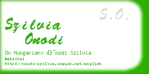 szilvia onodi business card